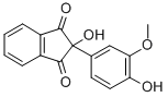 1H-Indene-1,3(2H)-dione, 2-hydroxy-2-(4-hydroxy-3-methoxyphenyl)-