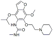 3-[7-methoxy-6-[2-(1-piperidyl)ethoxy]-4-propan-2-yloxy-benzofuran-5-y l]-1-methyl-urea