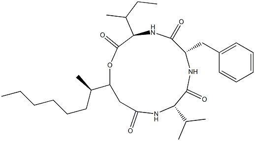 N-[N-[N-(3-Hydroxy-4-methyl-1-oxodecyl)-L-valyl]-L-phenylalanyl]-D-isoleucine λ-lactone