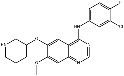 4-[(3-chloro-4-fluoro-phenyl)amino]-6-(piperidin-3-yloxy)-7-methoxy-quinazoline