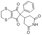 3-(2-(1,3-Dioxo-2-phenyl-4,5,6,7-tetrahydro-4,7-dithiaindanyl))glutari mide