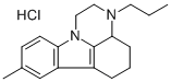1H-Pyrazino(3,2,1-jk)carbazole, 2,3,3a,4,5,6-hexahydro-8-methyl-3-prop yl-, hydrochloride