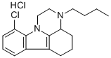 1H-Pyrazino(3,2,1-jk)carbazole, 2,3,3a,4,5,6-hexahydro-3-butyl-10-chlo ro-, hydrochloride