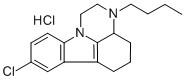 1,10-Trimethylene-2-butyl-8-chloro-1,2,3,4-tetrahydropyrazino(1,2-a)in dole hydrochloride