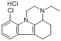 1,10-Trimethylene-2-ethyl-6-chloro-1,2,3,4-tetrahydropyrazino(1,2-a)in dole hydrochloride