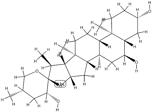 (23R,25S)-5α-Spirostane-3β,6α,23-triol