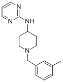 2-Pyrimidinamine, N-(1-((3-methylphenyl)methyl)-4-piperidinyl)-