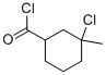 Cyclohexanecarbonyl chloride, 3-chloro-3-methyl- (9CI)