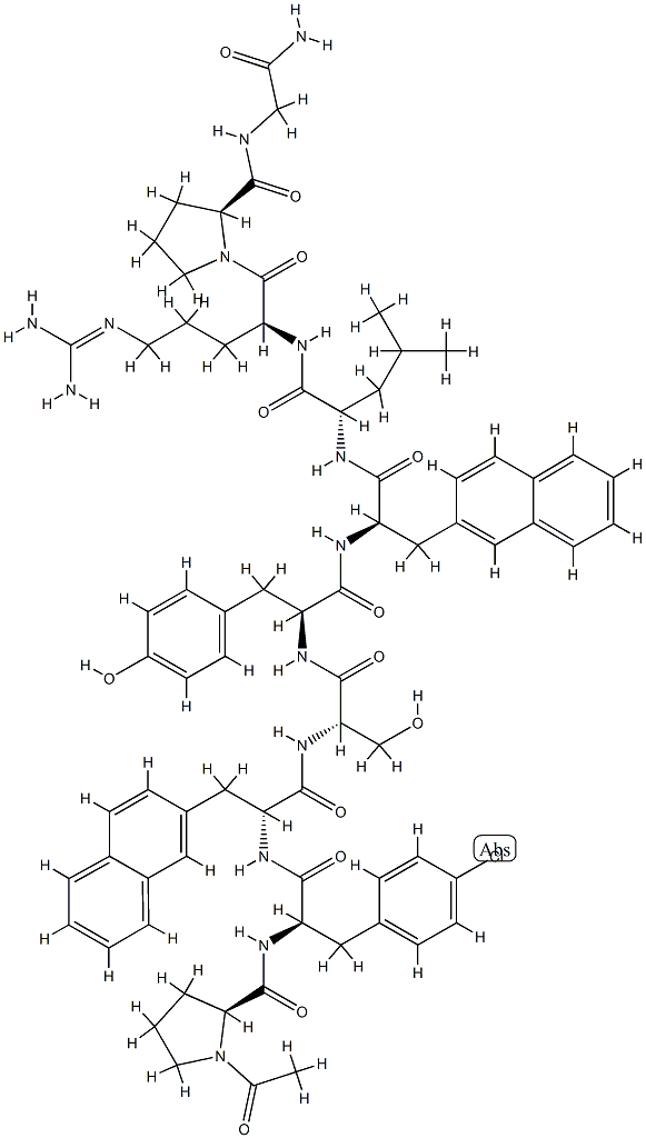 LHRH, N-Ac-Pro(1)-(4-Cl-Phe)(2)-(2-naphthyl-Ala)(3,6)-