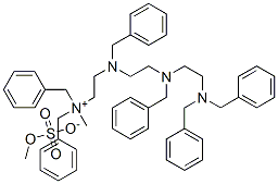 dibenzyl[2-[benzyl[2-[benzyl[2-[dibenzylamino]ethyl]amino]ethyl]amino]ethyl]methylammonium methyl sulphate