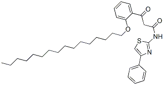 3-[o-(hexadecyloxy)phenyl]-3-oxo-N-(4-phenylthiazol-2-yl)propionamide