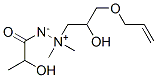 1-[2-Hydroxy-3-(2-propenyloxy)propyl]-2-(2-hydroxypropionyl)-1,1-dimethylhydrazinium-2-ide
