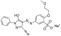 5-(3-Cyano-5-hydroxy-1-phenyl-1H-pyrazol-4-ylazo)-2-(2-methoxyethoxy)benzenesulfonic acid sodium salt