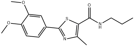 5-Thiazolecarboxamide, 2-(3,4-dimethoxyphenyl)-4-methyl-N-propyl-