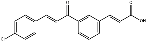 2-Propenoic acid, 3-(3-(3-(4-chlorophenyl)-1-oxo-2-propenyl)phenyl)-,  (E,E)-