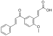 (E,E)-3-(2-Methoxy-5-(1-oxo-3-phenyl-2-propenyl)phenyl)-2-propenoic ac id