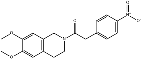 1-(6,7-二甲氧基-3,4-二氢异喹啉-2(1H)-基)-2-(4-硝基苯基)乙烷-1-酮