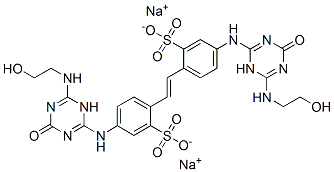 disodium 4,4'-bis[[1,4-dihydro-6-[(2-hydroxyethyl)amino]-4-oxo-1,3,5-triazin-2-yl]amino]stilbene-2,2'-disulphonate