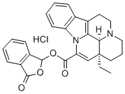 (3-alpha,16-alpha)-Eburnamenin-14-carboxylsaeure-phthalidylester hydro chlorid [German]