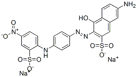 7-amino-4-hydroxy-3-[[4-[(4-nitro-2-sulphophenyl)amino]phenyl]azo]naphthalene-2-sulphonic acid, sodium salt