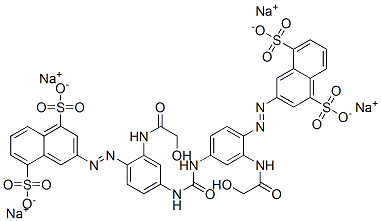 tetrasodium 3,3'-[carbonylbis[imino[2-[(hydroxyacetyl)amino]-4,1-phenylene]azo]]bisnaphthalene-1,5-disulphonate
