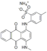 ammonium 4-[[9,10-dihydro-4-(methylamino)-9,10-dioxoanthryl]amino]toluene-3-sulphonate