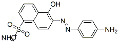 ammonium 6-[(4-aminophenyl)azo]-5-hydroxynaphthalene-1-sulphonate