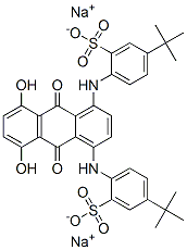 2,2'-[(9,10-二氢-5,8-二羟基-9,10-二氧代-1,4-亚蒽基)二亚胺基]-双[5-叔丁基苯磺酸]二钠