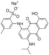 sodium 3-[[9,10-dihydro-8-hydroxy-4-(isopropylamino)-9,10-dioxo-1-anthryl]amino]toluene-4-sulphonate