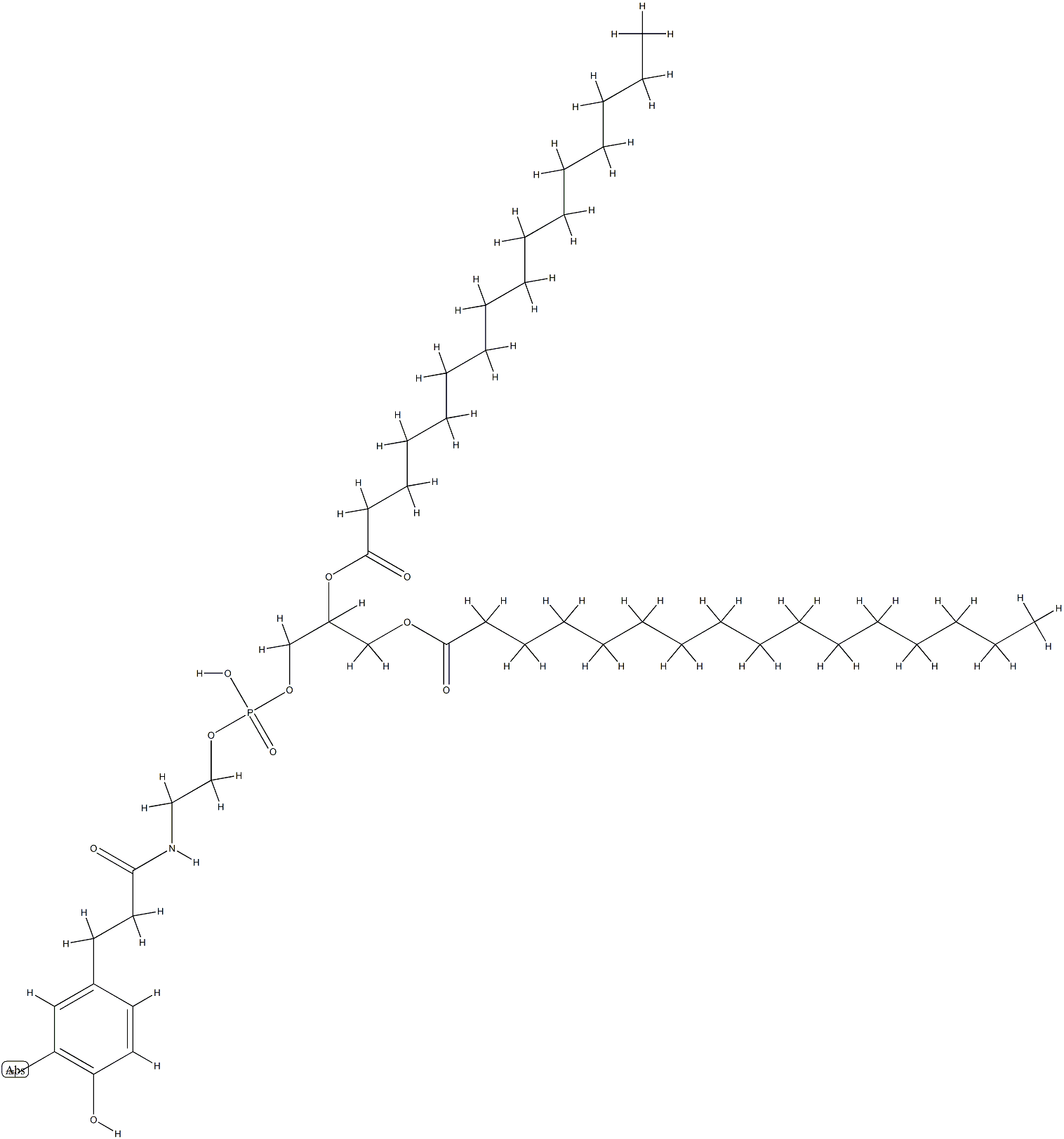 N-(3-(3-iodo-4-hydroxybenzyl)propionyl)-1,2-dipalmitoylphosphatidylethanolamine