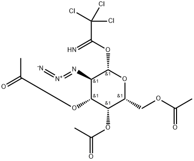 (2R,3R,4R,5R,6S)-2-(乙酰氧基甲基)-5-叠氮-6-(2,2,2-三氯-1-氨亚基乙氧基)四氢-2H-吡喃-3,4-叉基二醋酸盐