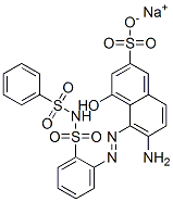 6-amino-4-hydroxy-5-[[2-[[(phenylsulphonyl)amino]sulphonyl]phenyl]azo]naphthalene-2-sulphonic acid, sodium salt
