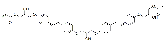 (2-hydroxy-1,3-propanediyl)bis[oxy-4,1-phenylene(1-methylethylidene)-4,1-phenyleneoxy(2-hydroxy-3,1-propanediyl)] diacrylate