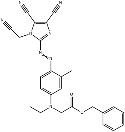 2-[Ethyl[4-(4,5-dicyano-1-cyanomethyl-1H-imidazol-2-ylazo)-3-methylphenyl]amino]acetic acid benzyl ester