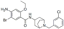 4-amino-5-bromo-N-[8-[(3-chlorophenyl)methyl]-8-azabicyclo[3.2.1]oct-3 -yl]-2-ethoxy-benzamide