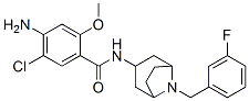 4-amino-5-chloro-N-[8-[(3-fluorophenyl)methyl]-8-azabicyclo[3.2.1]oct- 3-yl]-2-methoxy-benzamide