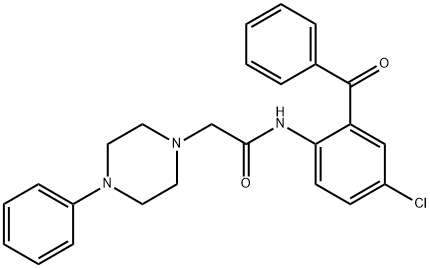N-(2-benzoyl-4-chlorophenyl)-2-(4-phenylpiperazin-1-yl)acetamide
