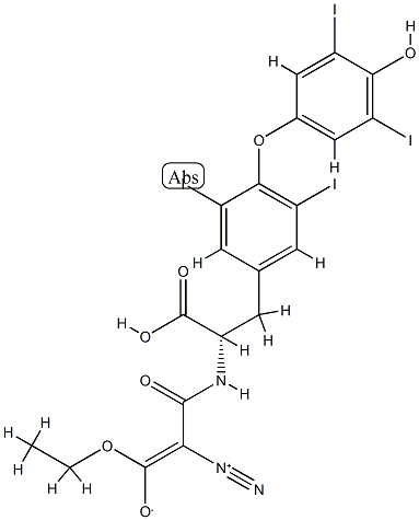 N-(Ethyl-2-diazomalonyl)thyroxine