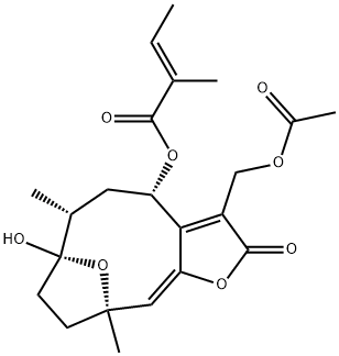 8ALPHA-巴豆酰氧基硬毛钩藤内酯 13-O-乙酸酯