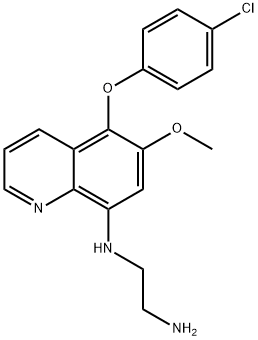 Quinoline, 8-(2-aminoethylamino)-5-(4-chlorophenoxy)-6-methoxy-)-