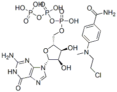 (4-N-(2-chloroethyl)-N-methylaminobenzyl)amide guanosine-5'-triphosphate