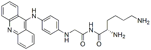 (2S)-N-[2-[[4-(acridin-9-ylamino)phenyl]amino]acetyl]-2,6-diamino-hexa namide