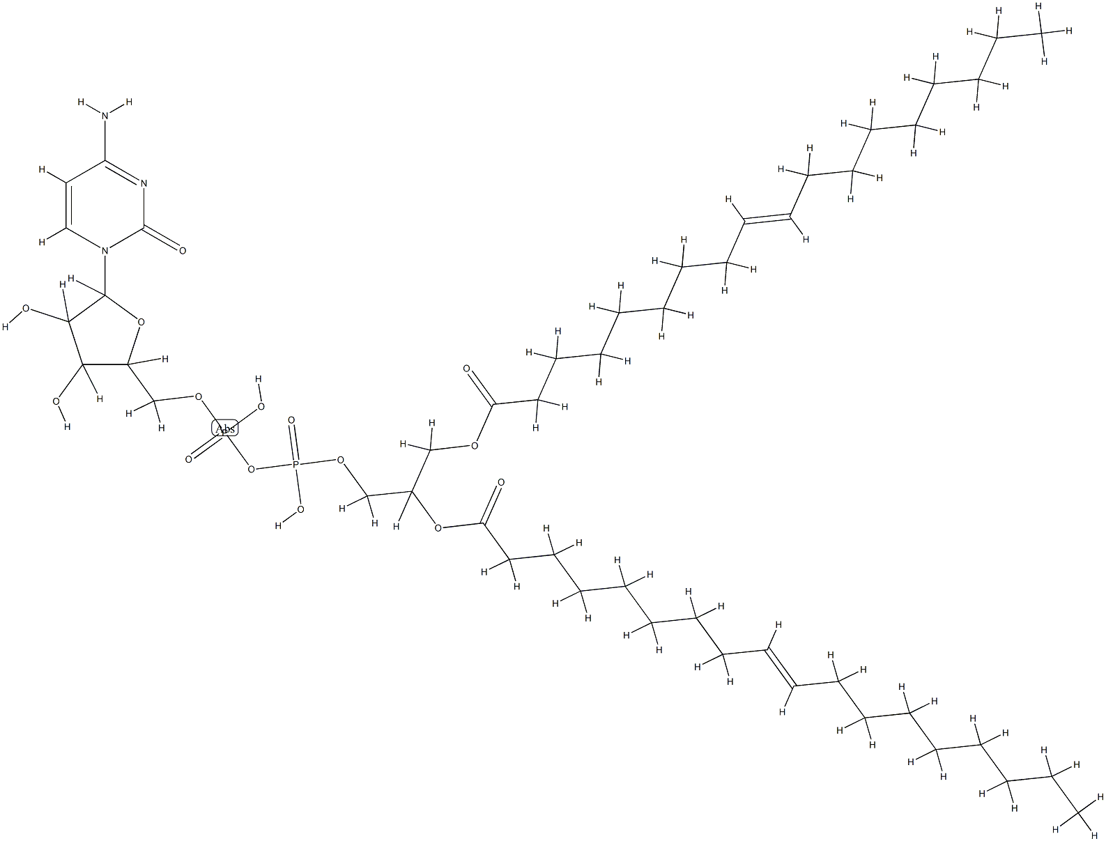 1 beta-arabinofuranosylcytosine 5'-diphosphate-1,2-diolein