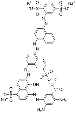 2-[[4-[[4-[[8-[(2,4-diamino-5-nitrophenyl)azo]-1-hydroxy-5-sulpho-2-naphthyl]azo]-6-sulpho-1-naphthyl]azo]-1-naphthyl]azo]benzene-1,4-disulphonic acid, potassium sodium salt