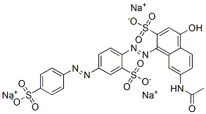 7-(acetylamino)-4-hydroxy-1-[[2-sulpho-4-[(4-sulphophenyl)azo]phenyl]azo]naphthalene-2-sulphonic acid, sodium salt