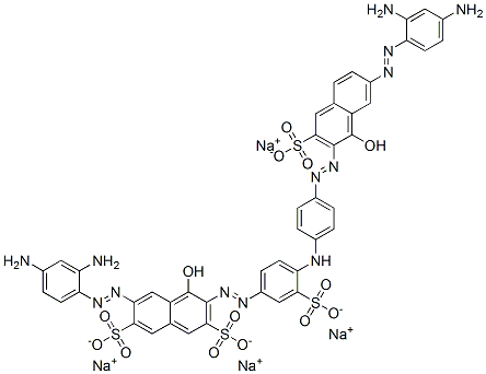 sodium 6-[(2,4-diaminophenyl)azo]-3-[[4-[[4-[[7-[(2,4-diaminophenyl)azo]-1-hydroxy-3-sulpho-2-naphthyl]azo]phenyl]amino]-3-sulphophenyl]azo]-4-hydroxynaphthalene-2,7-disulphonate