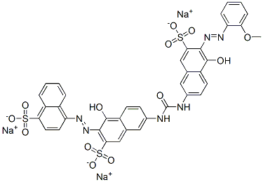 4-[[1-hydroxy-6-[[[[5-hydroxy-6-[(2-methoxyphenyl)azo]-7-sulpho-2-naphthyl]amino]carbonyl]amino]-3-sulpho-2-naphthyl]azo]naphthalene-1-sulphonic acid, sodium salt