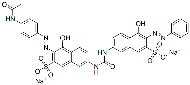 3-[[4-(acetylamino)phenyl]azo]-4-hydroxy-7-[[[[5-hydroxy-6-(phenylazo)-7-sulpho-2-naphthyl]amino]carbonyl]amino]naphthalene-2-sulphonic acid, sodium salt