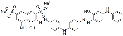 5-amino-3-[[4-[[4-[[4-anilino-2-hydroxyphenyl]azo]phenyl]amino]phenyl]azo]-4-hydroxynaphthalene-2,7-disulphonic acid, sodium salt