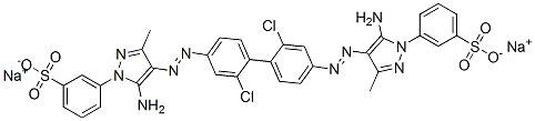 disodium 3,3'-[(2,2'-dichloro[1,1'-biphenyl]-4,4'-diyl)bis[azo(5-amino-3-methyl-1H-pyrazole-4,1-diyl)]]bis[benzenesulphonate]